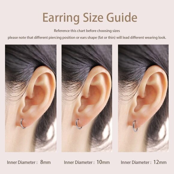 Chic Surgical Steel Endless Hoop Earrings - Perfect Gift for Any Occasion - Picture 3 of 7